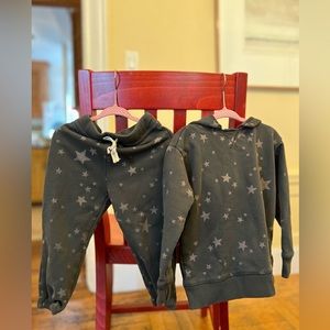 Crew Cuts kids sweatpants sweatshirt XS top and xxs bottom